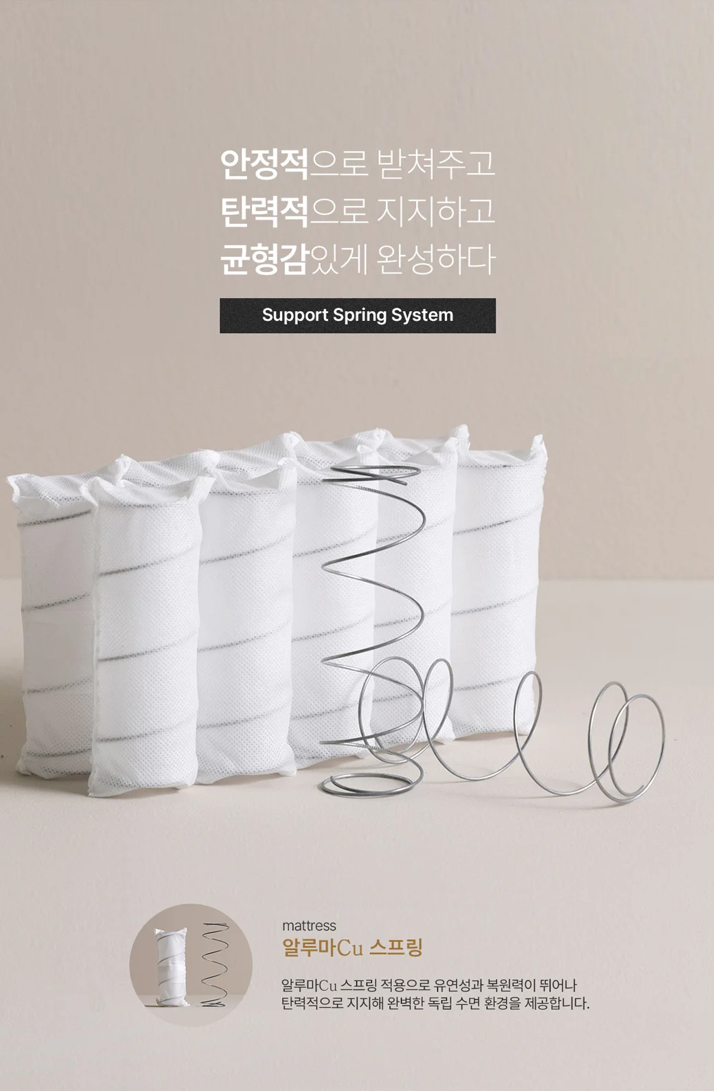 Support Spring System — 알루마Cu 스프링